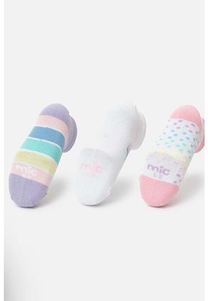 Medias X3 De Mic Multicolor Para Niña 8-10