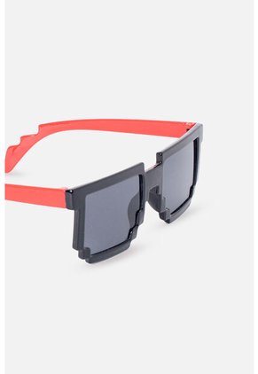 Gafas De Sol De Mic Negro Y Rojo Para Niño U