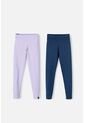 Pack X2 Leggins De Mic Lavanda Y Azul Para Niña 12 de MARCA MIC