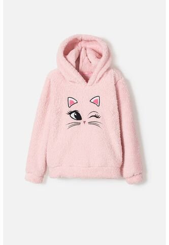 Buzo De Mic Con Capucha Rosa Para Niña 12 MARCA MIC