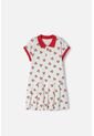 Vestido De Mic Manga Corta Marfil Para Niña 4 de MARCA MIC