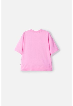 Camiseta De Mic Manga Corta Rosado Para Niña 12