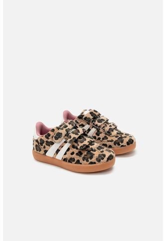 Tenis De Mic Cafes Con Correa Ajustable Para Niña 33 MARCA MIC