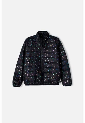 Chaqueta De Mic Con Cierre Negro Para Niña 4 MARCA MIC
