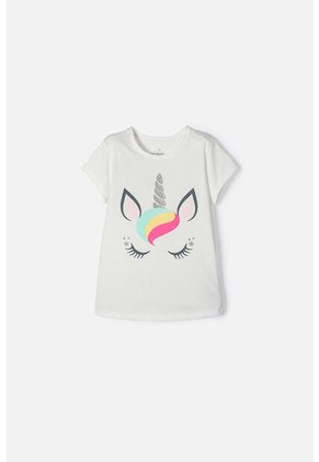 Camiseta Mic Manga Corta Marfil Para Niña 4