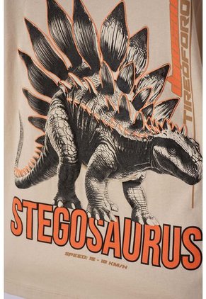 Camiseta De Mic Manga Corta Caqui Para Niño 10