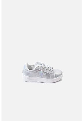 Tenis Mic De Estrella Plateados Para Niña 31