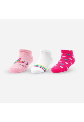 Medias X3 De Mic Multicolor Para Niña 8-10