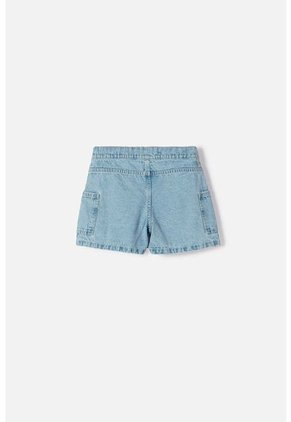 Falda De Mic Con Bolsillos Azul Para Niña 10