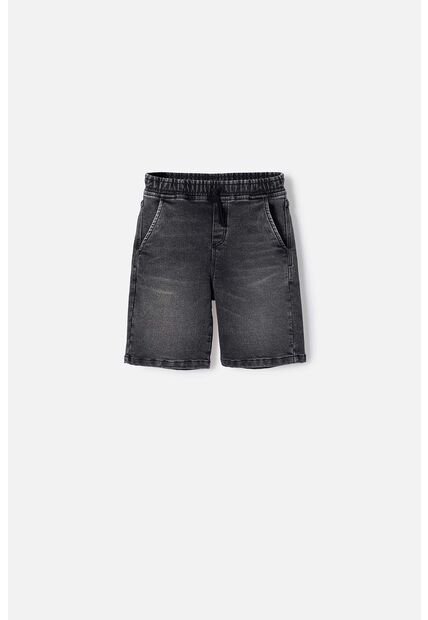 Bermuda De Mic Negro Para Niño 8