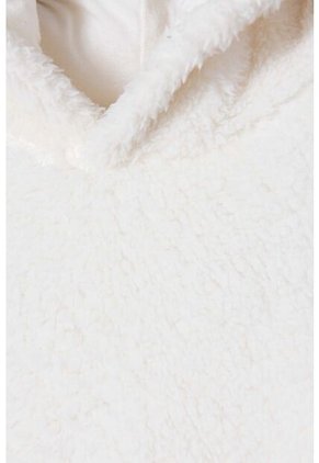 Buzo De Mic Con Capucha Y Cerrado Marfil Para Niña 8