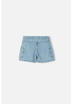 Falda De Mic Con Bolsillos Azul Para Niña 8