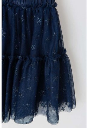 Falda De Mic Tipo Tutú Azul Para Niña 4