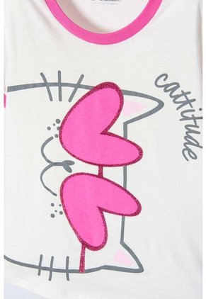 Pijama De Mic 3 Piezas Marfil Y Rosado Para Niña 6