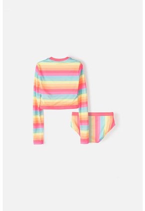 Conjunto De Baño Mic Manga Larga Multicolor Para Niña 4