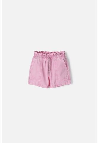 Short De Mic Con Cordón Rosado Para Niña 10 MARCA MIC