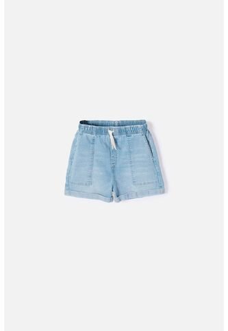 Short De Mic Con Cordón Azul Para Niña 6 MARCA MIC