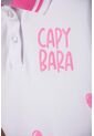 Camiseta Capibara Tipo Polo Blanco Para Niña 6 de MARCA MIC