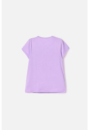 Camiseta De Capybara Manga Corta Violeta Para Niña 12