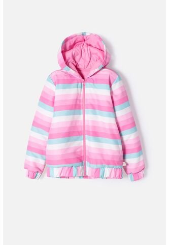Chaqueta De Mic Multicolor Con Capucha Para Niña 6 MARCA MIC