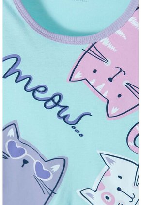 Pijama De Mic Con Pantalón Largo Azul Y Morada Para Niña 8