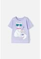 Camiseta De Mic Manga Corta Lila Para Niña 4 de MARCA MIC