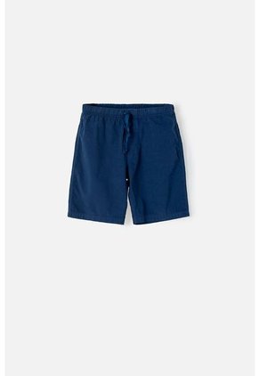 Bermuda De Mic Con Bolsillos Azul Para Niño 8