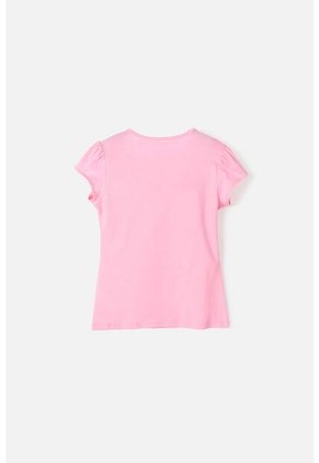 Camiseta Mic De Manga Corta Rosado Para Niña 12