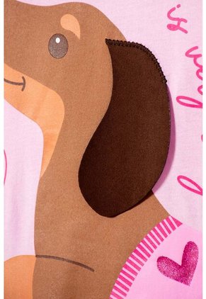 Camiseta De Mic Manga Corta Rosado Para Niña 4