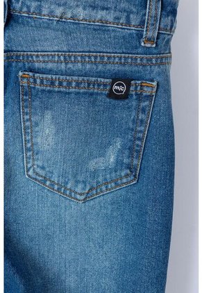 Jean De  Mic Indigo Medio Para Niña 12