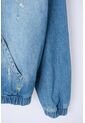 Chaqueta Mic En Denim Azul Medio Con Apliques De Estrellas Para Niña 4 de MARCA MIC