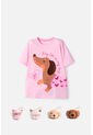 Camiseta De Mic Manga Corta Rosado Para Niña 6 de MARCA MIC
