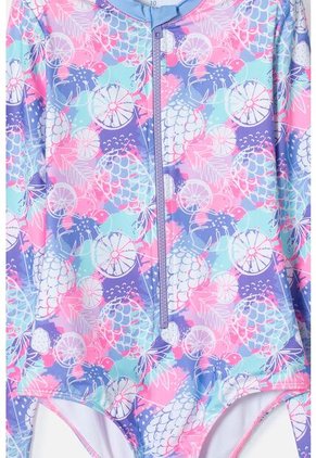 Vestido De Baño De Mic Con Cierre Multicolor Para Niña 6