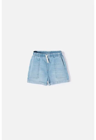 Short De Mic Con Cordón Azul Para Niña 6 MARCA MIC