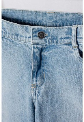 Jean De Mic Denim Bota Amplia Azul Para Niña 8