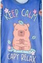 Pijama De Capybara Manga Larga Lila Para Niña 12 de MARCA MIC