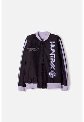 Chaqueta De K- Pop Demon Hunters Con Cierre Negro Para Niña