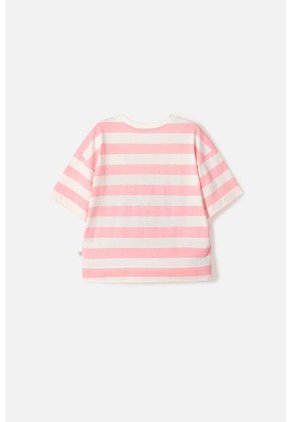 Camiseta De Mic Manga Corta Marfil Para Niña 12