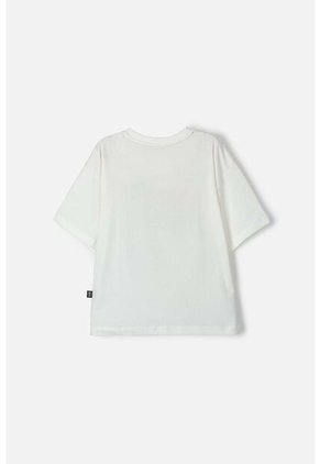 Camiseta Mic De Manga Corta Marfil Para Niña 8