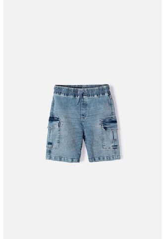 Bermuda De Mic Con Cordón Azul Para Niño 6 MARCA MIC