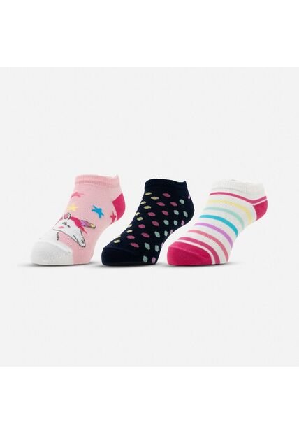 Medias X3 De Mic Multicolor Para Niña 8-10
