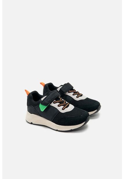 Tenis De Mic Negro Y Blanco Para Niño 30