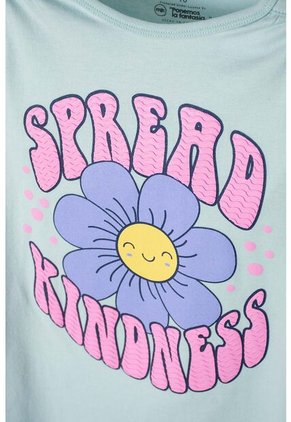 Camiseta De Mic Manga Larga Verde Para Niña 4