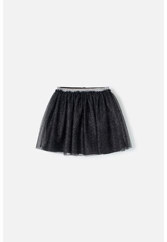 Falda De Mic Tipo Tutú Negra Para Niña 6 MARCA MIC