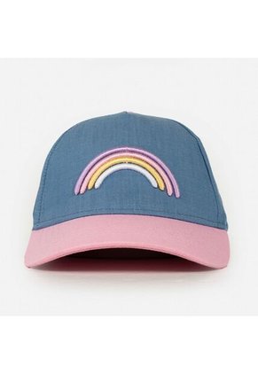 Gorra De Mic Azul Y Rosada Para Niña U
