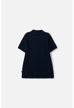 Camiseta Tipo Polo De Mic Azul Para Niño 6