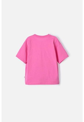 Camiseta Mic Rosada Con Bordado En Lentejuelas Para Niña 10