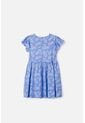Vestido De Mic Manga Corta Azul Para Niña 12 de MARCA MIC