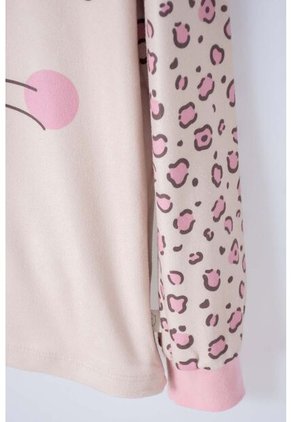 Pijama De Mic Con Pantalón Largo  Palo De Rosa Para Niña 6