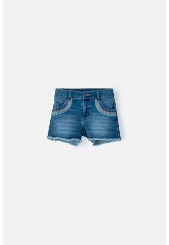 Short De Mic Indigo Medio Para Niña 10 MARCA MIC